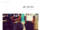 Desktop Screenshot of mrsoldout.com